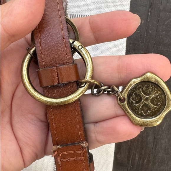 Patricia Nash Brown 100% Leather Crossbody Bag Flap Saddle Purse. EUC - Picture 11 of 11